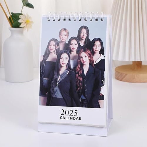Baby Monster 2025 Tischkalender Kpop Baby Monster 2025 Kalender Dekoration Schreibtisch Tischkalender für Fans