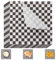 ZOFUN 500 Pcs Baking Paper Sheet, 18 x 18 CM Square Grease Proof Papers Black and White, Checkered Food Wrapping Papers, Baking Parchment Papers for Burger, Fish and Chips, Sandwich, BBQ, Picnic