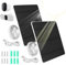 Lot de 2 Panneau Solaire 5W Compatible Avec Arlo Pro 3, Pro 4, Pro 5S, Pro 3 Floodlight, Ultra, Ultra2, 5V Panneaux Solaires pour Caméra de Sécurité, Câble 3m, IP65 Étanche, Support réglable à 360°