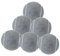 Amagogo 6X -Tennisbälle für Anfänger Trainingstraining tragen resistente Trainingskugeln 2.52 Durchmesser für Unterhaltung Racquet Sport, Grau