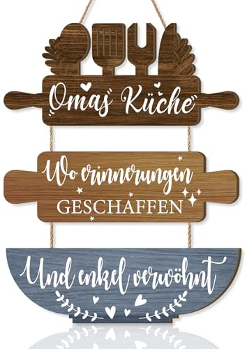 BINCUE Küchen Deko Bilder Omas Küche Wanddeko Esszimmer Beste Oma Geschenk