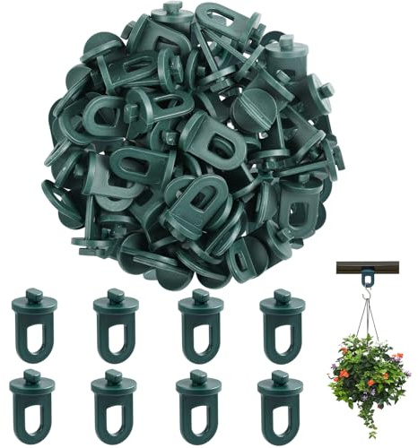 50 Clips para Invernadero, Clips Plantas, Abrazadera para Invernadero, Accesorios para Invernadero - Alta Capacidad de Carga, Dispositivos para Colgar Invernaderos, para Colgar Plantas
