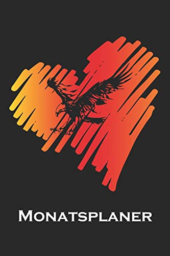 Monatsplaner: Monatsplaner, Termin-Kalender | Geschenk-Idee für Adler Fans | A5 | 120 Seiten