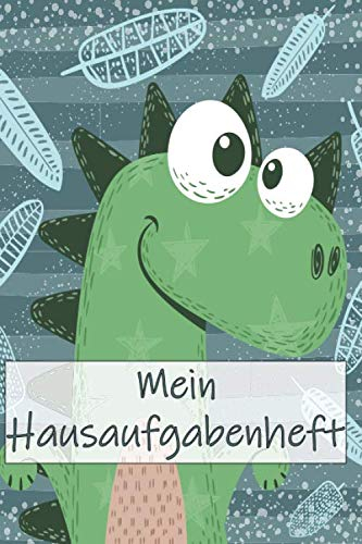 Mein Hausaufgabenheft Dinosaurier Merkheft: Dinosaurier Notizheft oder Hausaufgabenbuch - mit hochwertigem Papier speziell für Kinder - Notebook Vokabelbuch