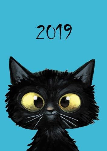 dicker Tagebuch Kalender Katze 2019: 1 Tag = 1 A4-Seite