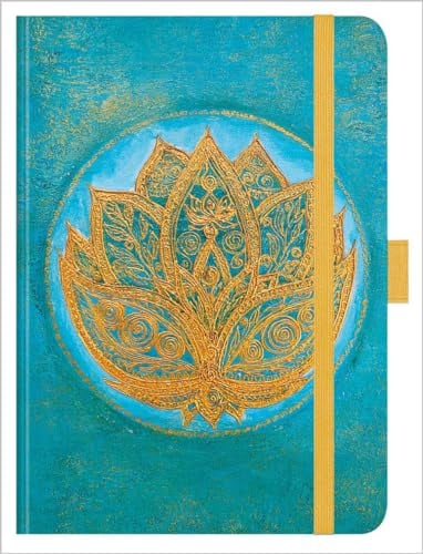 Premium Timer Big Lotus 2024: Hochwertiger Buchkalender. Terminplaner mit Wochenkalendarium, Gummiband und Stifthalter. 12 x 17 cm