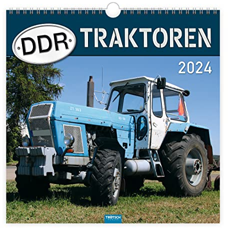 Trötsch Technikkalender DDR-Traktoren 2024: Wandkalender Technikkalender