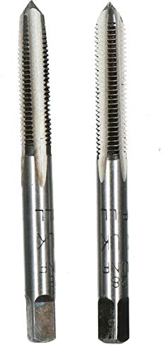 1/4 x 28 UNF Imperial Tungsten Steel Taper and Plug Set TD094