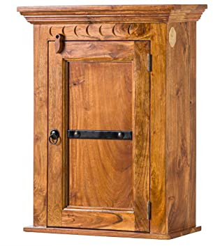 MASSIVMOEBEL24.DE | Oxford Hängeschrank Akazie, Farbe:Hellbraun lackiert, Größe:52x24x69 cm (BxTxH)