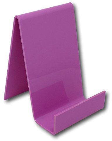 EPOSGEAR Medium Plastic Acrylic Perspex Book Plate Retail Display Stand Holder - Perfect for Schools, Nurseries, Libraries etc (Sour Grape)