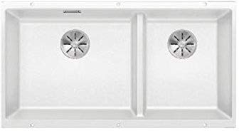Blanco SUBLINE 480/320-U 523 - Fregadero de cocina (588 unidades, 480/320-U-523, 1, 340 mm/160 mm, lavabo izquierdo), color blanco
