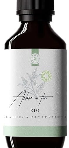 50ml Aceite Esencial de Árbol de Té BIO (Tea Tree/Melaleuca Alternifolia) - 100% Puro, Natural y Orgánico - Aceite Esencial de Árbol de Té Apoya la Piel con Imperfecciones Espinillas