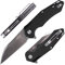 Firebird GANZO FH31-BK Couteau Pliant de Poche Lame en Acier D2 85mm G10 Poignée Antidérapante avec Clip Camping EDC Couteau 198mm 113g (Noir)