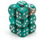 Ches Marble Oxi-Copper D6 Würfel-Set, 16 mm