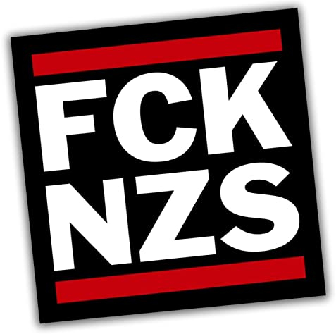 Hellweg Druckerei FCK NZS Aufkleber Sticker 5,2x5,2cm 25 Stück