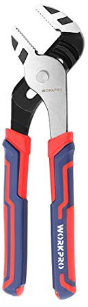 WORKPRO 10-Inch Groove Joint Pliers, Adjustable Water Pump Pliers in CRV Steel for Home Repair, Gripping, Nuts, Bolts, Pipe & Fittings