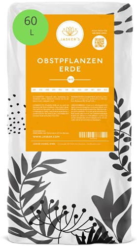 Bio Erde für Obstpflanzen & Obsterde 60 L (3x20L) - Pflanzerde mit 30% weniger Torf - Universalerde - Obst Erde - Erde für Apfelbaum, Kirschen und andere Obstbäume - Erde Garten