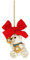 THUN - Addobbo per Albero di Natale, Orso Polare - Decorazioni Natale Casa - Formato Grande - Ceramica - 5,2 x 4 x 6,5 h cm