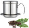 Rehomy vietnamesische Kaffeemaschine Filter, Kaffeemaschine Topf Edelstahl Tasse Kaffeetropfen Filtermaschine Phin Infuser Kaffeetropfenbrauer für Büro, Zuhause, Restaurant, Cafe