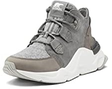 Sorel Women's Kinetic Rngd Caribou Boot — Waterproof Leather Winter Boots, Steinbruch, Meersalz, 38 EU