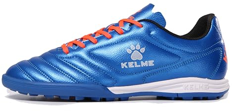 KELME Fußballschuhe für Herren – Fußballschuhe für drinnen und draußen, Unisex-Erwachsenengrößen – Pro Fußballschuhe – TF AG und Futsalschuh, Blau, 43 EU