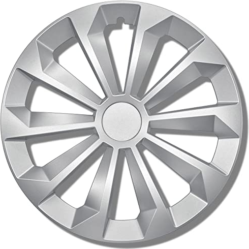 Albrecht 16 Zoll Radkappen Silber matt für Stahlfelgen - Fame Radzierblenden aus hochwertigem Kunststoff - Langlebige Radblenden in originaler Albrecht Verpackung - Made in EU
