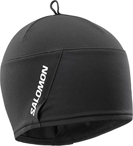 Salomon Winter Training Kappe Unisex, Angenehm wärmend, Komfort auch bei schweißtreibenden Aktivitäten, Vielseitiger Einsatz, Deep Black, Deep Black, Einheitsgröße