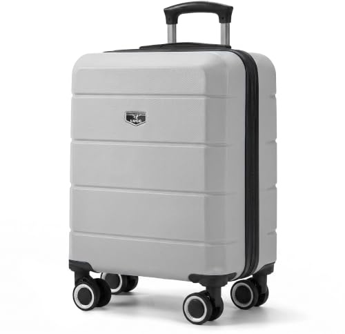 LUGG Jetset 15 Lightweight Cabin Suitcase - EasyJet Underseat Carry On Luggage, ABS Hard Shell, Scratch-Resistant Finish, Secure Lock, Smooth 360° Spinner Wheels (45x33x20cm)