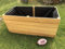 Gartenwelt Riegelsberger Elegantes Hochbeet Kräuterbeet Pflanzbeet Lärche Gemüsebeet 140x60 cm Höhe 71 cm aus Lärchenholz 27 mm glatt