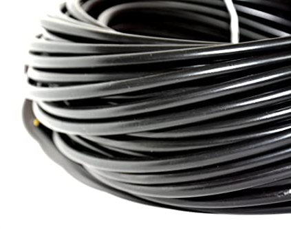 Kabel PVC H03VV-F 2x0,75 mm² 75m schwarz Hilark