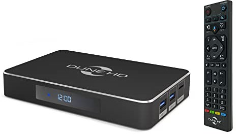 Dune HD Real Vision 4K Plus | Dolby Vision | HDR 10+ | ULTRA HD | 3D | DLNA | Lettore multimediale | Android Smart TV Box | RTD1619RD | HDMI, BT, WiFi, 1 Gbit, USB 3.1, 4GB / 32GB, MKV, 4Kp60