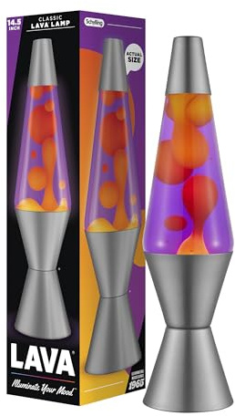 Lava® Lamp - 14.5 Purple Sunset - The Original Motion Light - Yellow Wax and Purple Liquid - Item #2635 (Amazon Exclusive)