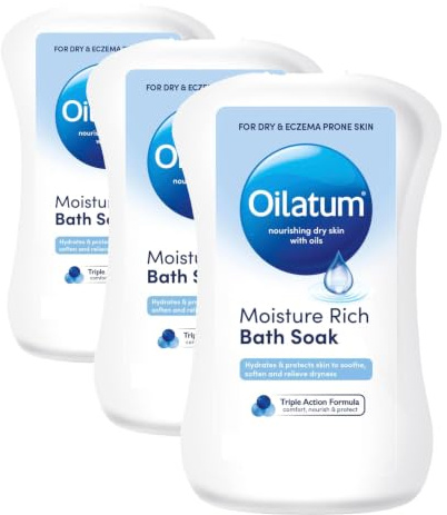 Oilatum Bath Formula Emollient Wash 150ml for Dry, Itchy and Eczema Prone Skin (Pack of 3)