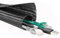 Flexibel Gewebter Kabelschlauch, Kabelschutz zuschneidbar Schwarz, Selbstschließend Kabelmantel, Kabelmanagement Spiralschlauch, Cable Tidy Sleeve für TV PC Heimkino Automobilkabel (3M, 19mm)