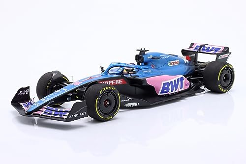 Minichamps 147220314 kompatibel mit Fernando Alonso BWT Alpine F1 Team A522 Formel 1 Australien GP 2022 Limitierte Edition 1:18