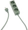 Pedestal Power Bar Mehrfachsteckdose 5m mit Magnetischem Boden (Grün) - Praktische Stilvolle Steckdosenleiste 3-Fach Magnetisch - Magnetische Dreifachsteckdose - Power Strip 3-Way