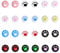 Tabanzhe Joystick Cover-24PCS Thumb Grip Caps Cute Cat Paw Soft Silicone Replacement Thumbstick Button Caps Joystick Caps for Nintendo Switch Controller(12 Colors)