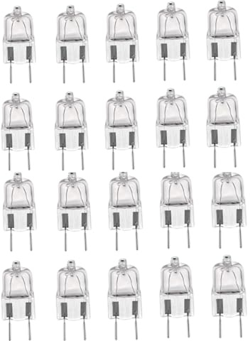 ALIVIM 20 Stück G8 120V 20W 35W 50W Halogen Licht Glaskugel LED Lampe Intarsien Perle Kristall Warmweiß,35W