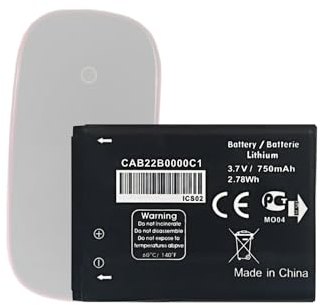 HIGHAKKU Ersatzakku CAB22B0000C1 CAB0400000C1 750mAh kompatibel mit Al-Catel One Touch 665, OT-665, OT-665x, Al-Catel One Touch OT-2010, OT-2010D, OT-2010G, Al-Catel Sesame II, Al-Catel OneTouch 2012