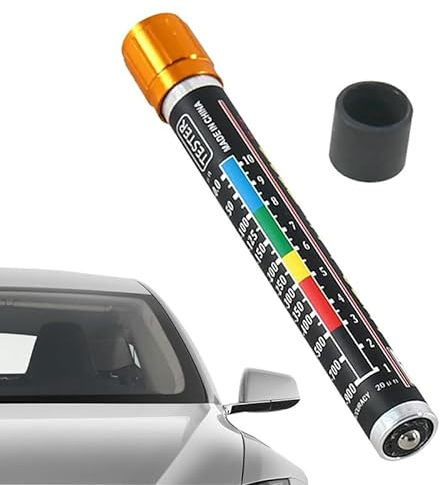 GERUI Lackmessgerät, Auto Lackdickenmessgerät Magnetische lackmessgerät Auto Lackfilmstift Autolack Tester Lackmessgerät Karosserie Schadens Detektor mit Magnetspitzenskala, Crash Test Check