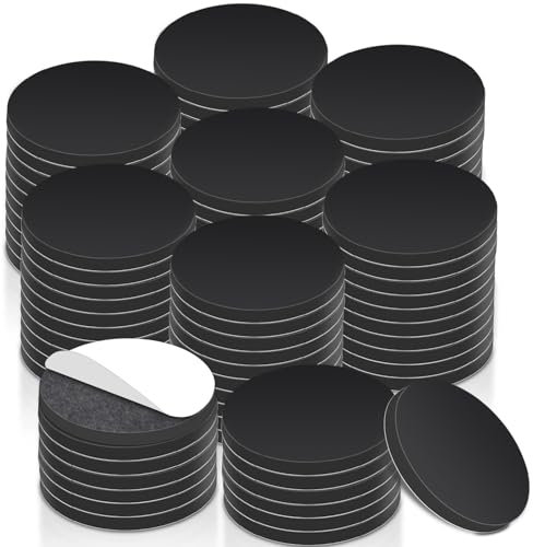 100 Stück Magnetplättchen Selbstklebend,20x2mm Magnete Selbstklebende Stark,Starke Magnete für Magnettafel,Runde Klebemagnete, Whiteboard Magnetfolie Selbstklebend, Klebemagnete für Fotos & Mehr