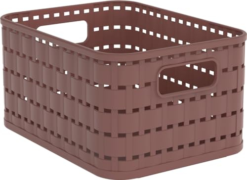 Rotho Korb Country A6, 2 L iron rot Boxen, Körbchen & Kisten