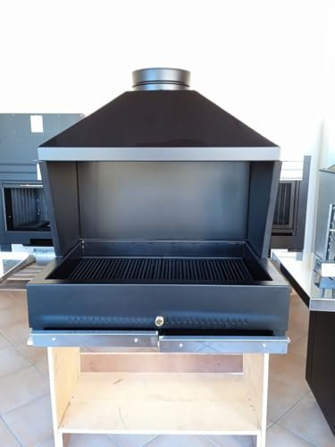 Barbacoa de 97 x 70 cm con campana – con parrilla