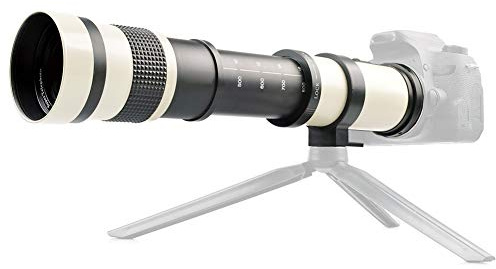 420–800 mm F/8.3–16 HD Super-Telezoom-Objektiv, manuelles Telezoomobjektiv mit T2-Halterung für Kameras mit EF-S-Halterung, kompaktes Design