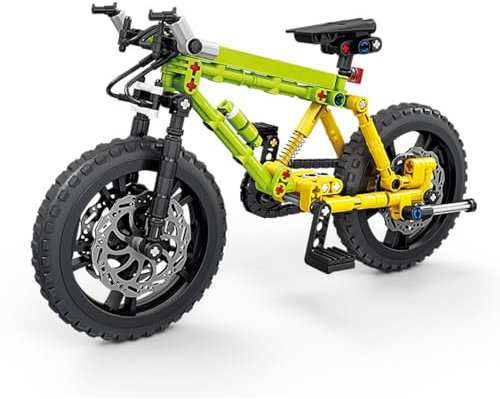 NUOJIAYING Technik Fahrrad Bausteine Set, 220 PCS Mountainbike Bauklötze Set, Cool Design Bike Modell Bausatz, Konstruktions Spielzeug Fahrrad Home Office Decor Display