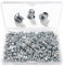 VooGenzek 150 Pièces M6.3 * 8 mm Vis Euro, Spéciale pour Meubles, Vis de Coulisse pour Portes d'Armoires de Cuisine et Charnières de Placard