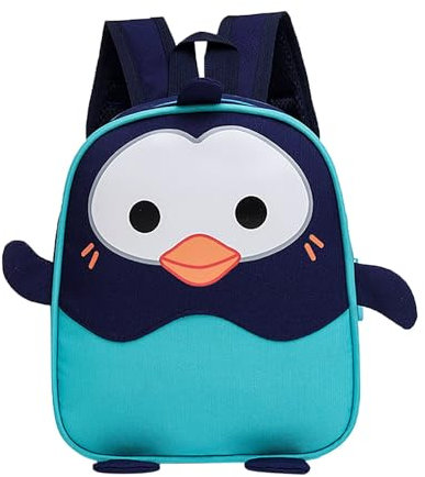 Jungen-Rucksäcke für Vorschule, Pinguin, modisch, Kleinkind-Rucksack, niedlich, Kinder, Schule, Cartoon, Tiertasche, kleine Rucksäcke, Rucksack zum Reiten, Schwarz , One size