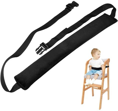 Esszimmerstuhl Sicherheitsgurt, Hochstuhlgurte, Verstellbarer Hochstuhlgurt für Kleinkinder, Sicherheitsgurte für Babysitze, Hochstuhl Sicherheitsgurt Kinder für Kinderwagen Kindersitz, Schwarz