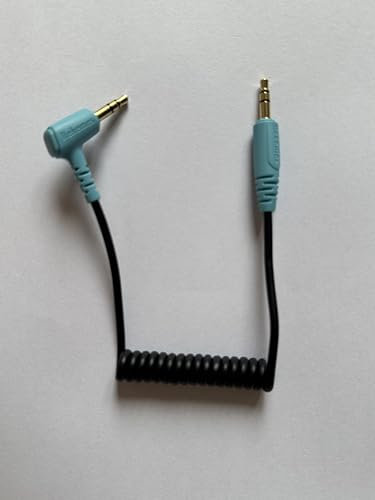 3.5mm TRS to TRS Microphone Cable Compatible with Rode Wireless Pro / Wireless Go 2 / DJI Mic 2 and Hollyland Lark M1 M2 150 Max Duo, Coiled Dual 3.5mm TRS Patch Cable Audio Mic Cord for DSLR Cameras