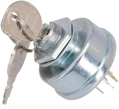Pizgear Interrupteur d'allumage de Rechange for Tondeuse autoportée, Performances fiables, Compatible avec différentes Marques Interrupteur à clé pour Tondeuse à Gazon